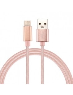 USB Type-C csatlakozású töltőkábel, adatkábel - 2 m-es - Rózsaarany